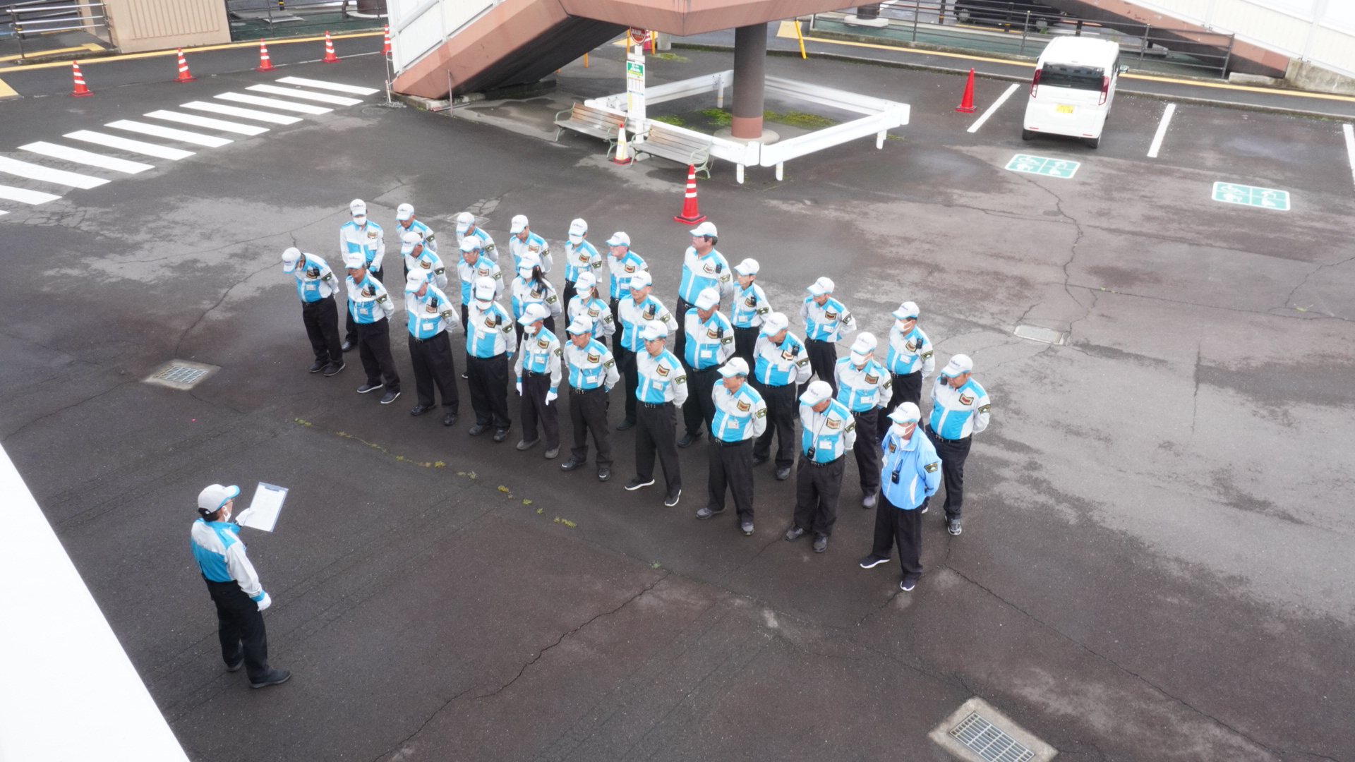 点呼・集合写真